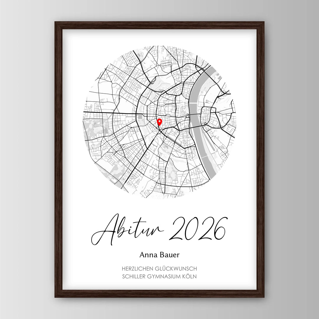 Geschenk zum Abitur - Personalisiertes Poster