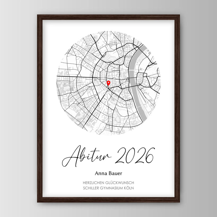 Geschenk zum Abitur - Personalisiertes Poster