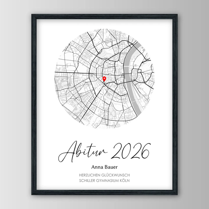 Geschenk zum Abitur - Personalisiertes Poster