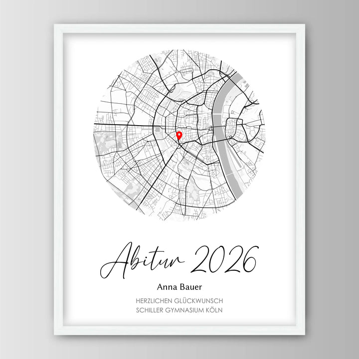 Geschenk zum Abitur - Personalisiertes Poster