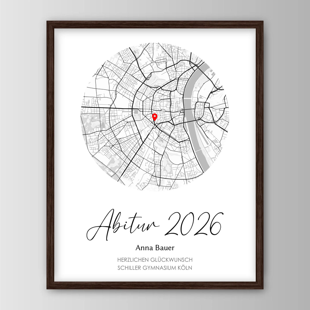 Geschenk zum Abitur - Personalisiertes Poster