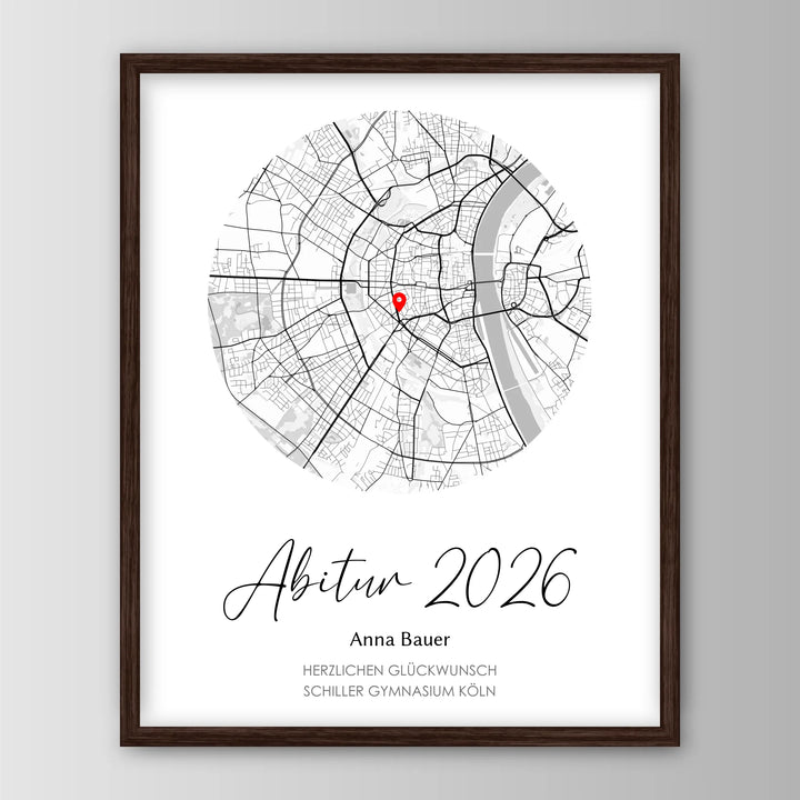 Geschenk zum Abitur - Personalisiertes Poster