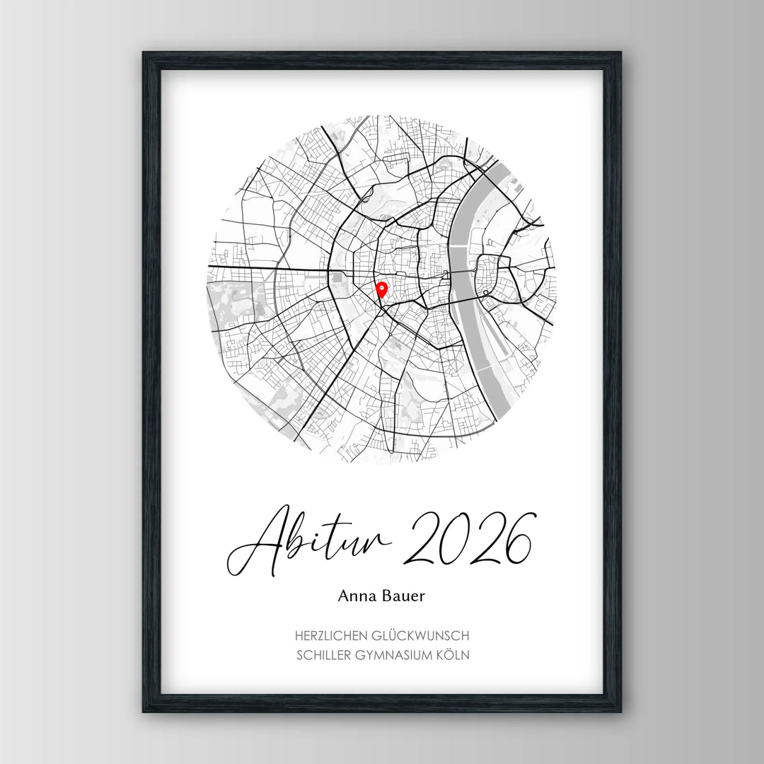 Geschenk zum Abitur - Personalisiertes Poster