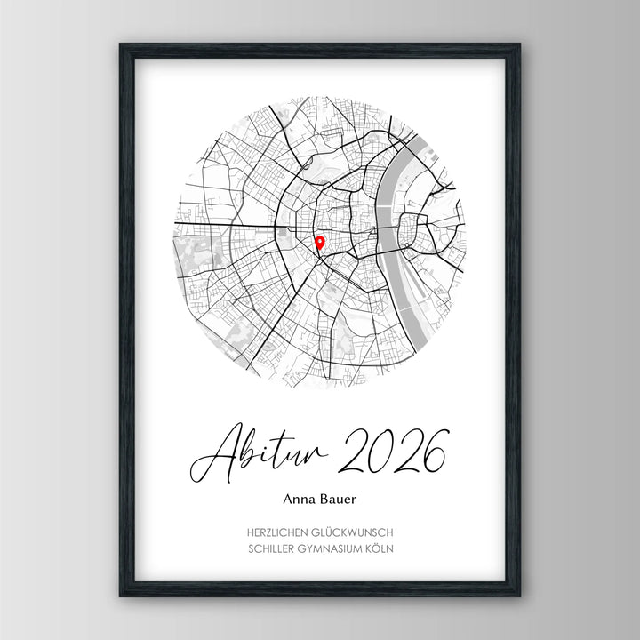 Geschenk zum Abitur - Personalisiertes Poster