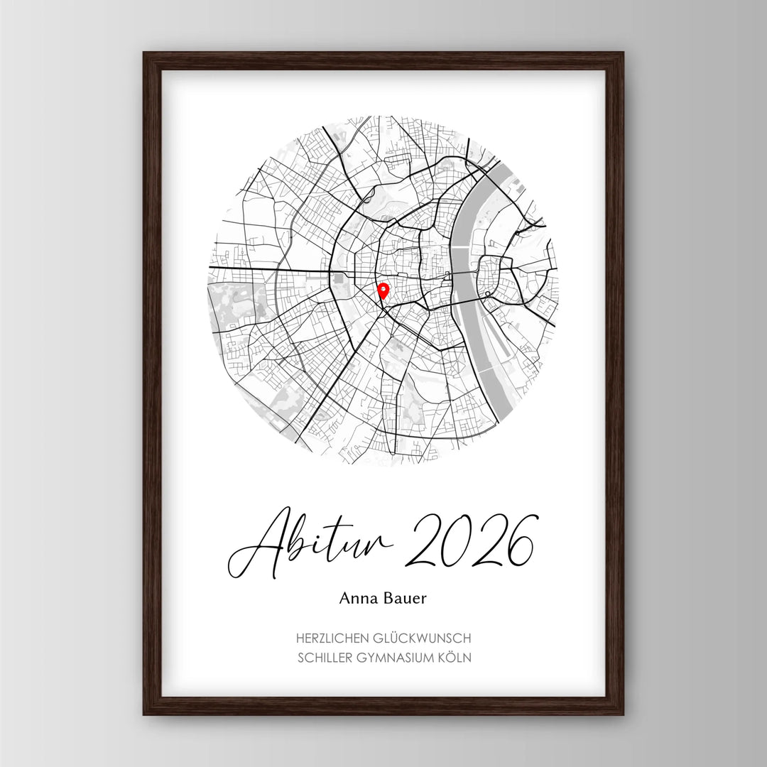 Geschenk zum Abitur - Personalisiertes Poster