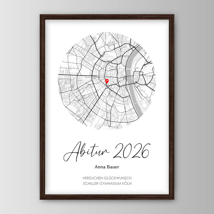 Geschenk zum Abitur - Personalisiertes Poster