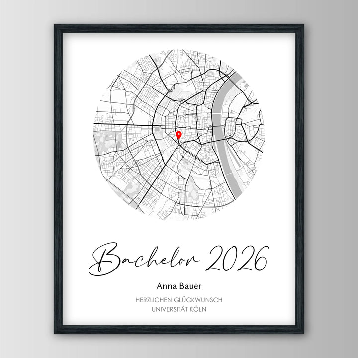 Geschenk zum Bachelor - Personalisiertes Poster