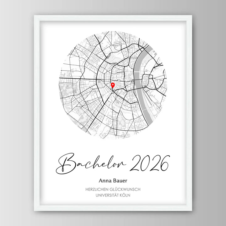 Geschenk zum Bachelor - Personalisiertes Poster