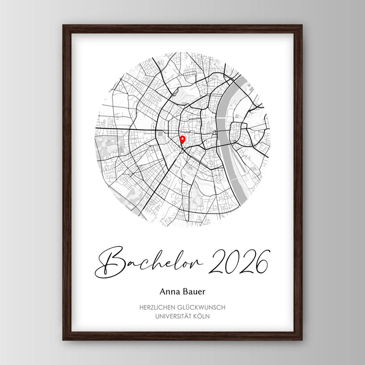 Geschenk zum Bachelor - Personalisiertes Poster