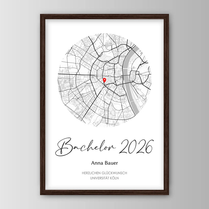 Geschenk zum Bachelor - Personalisiertes Poster