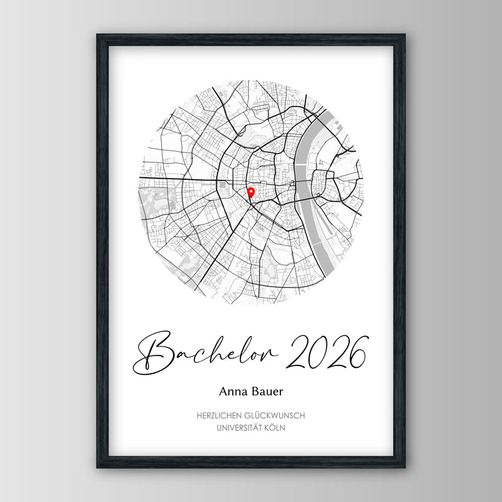 Geschenk zum Bachelor - Personalisiertes Poster
