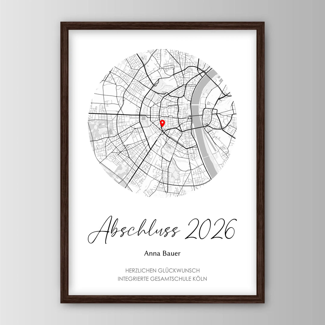 Geschenk zum Schulabschluss - Personalisiertes Poster