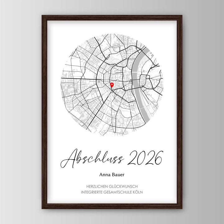 Geschenk zum Schulabschluss - Personalisiertes Poster