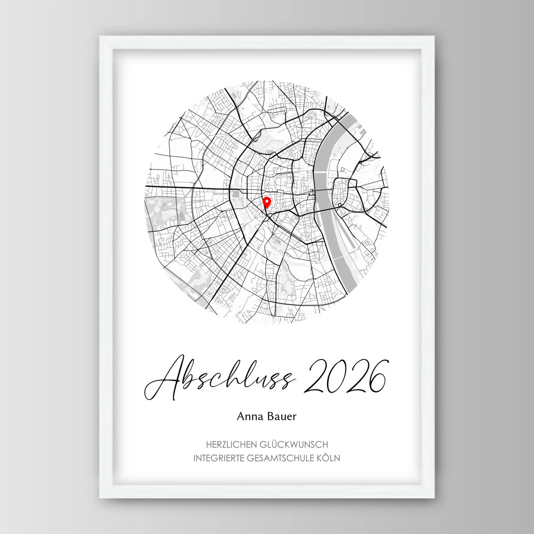 Geschenk zum Schulabschluss - Personalisiertes Poster