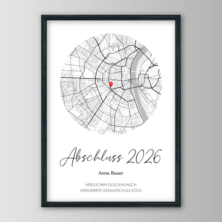 Geschenk zum Schulabschluss - Personalisiertes Poster