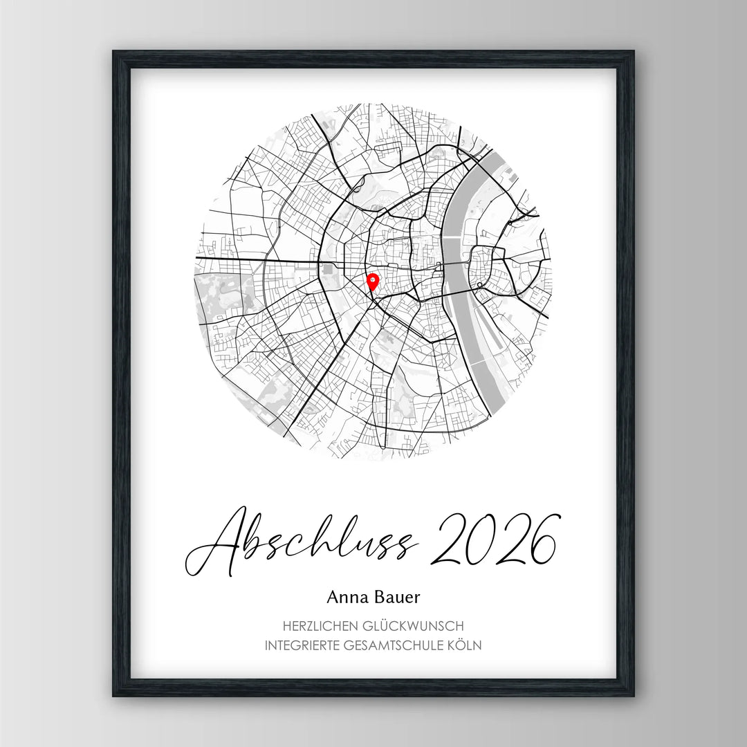 Geschenk zum Schulabschluss - Personalisiertes Poster