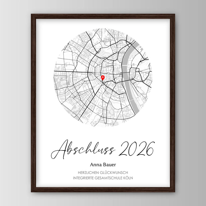 Geschenk zum Schulabschluss - Personalisiertes Poster
