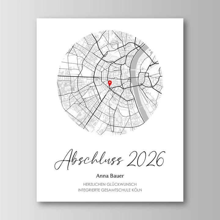 Geschenk zum Schulabschluss - Personalisiertes Poster