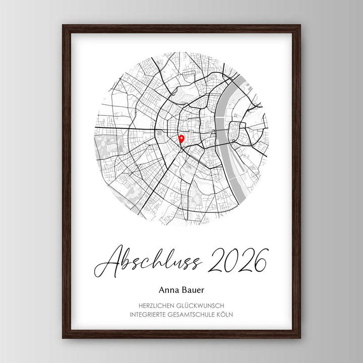 Geschenk zum Schulabschluss - Personalisiertes Poster
