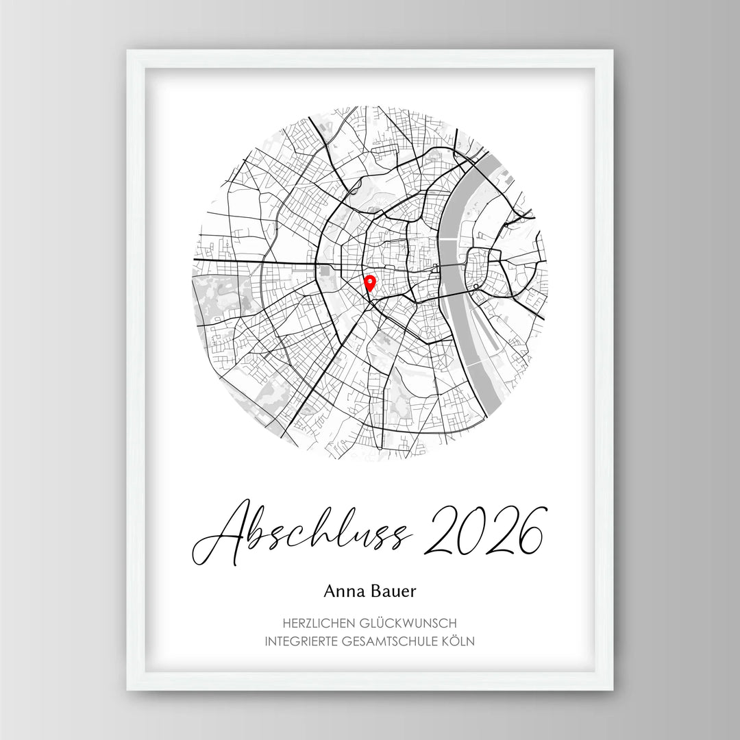 Geschenk zum Schulabschluss - Personalisiertes Poster