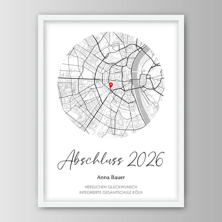 Geschenk zum Schulabschluss - Personalisiertes Poster