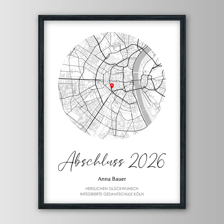 Geschenk zum Schulabschluss - Personalisiertes Poster