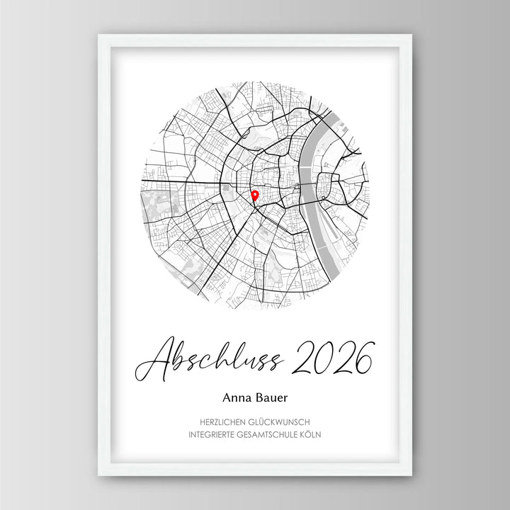 Geschenk zum Schulabschluss - Personalisiertes Poster