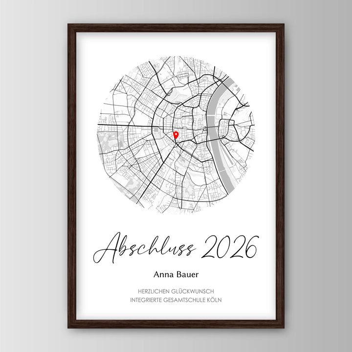 Geschenk zum Schulabschluss - Personalisiertes Poster