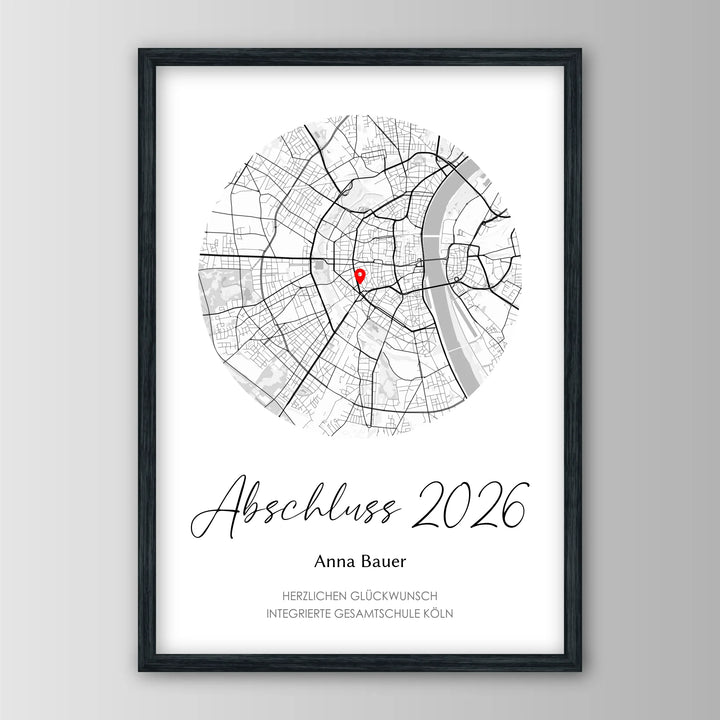 Geschenk zum Schulabschluss - Personalisiertes Poster