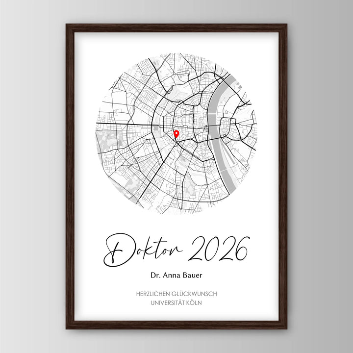 Geschenk zum Doktortitel - Personalisiertes Poster