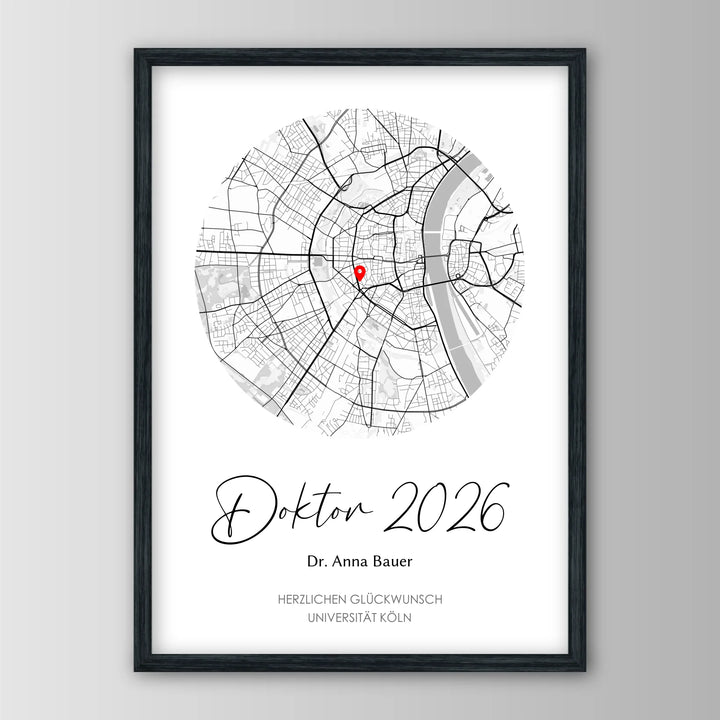 Geschenk zum Doktortitel - Personalisiertes Poster