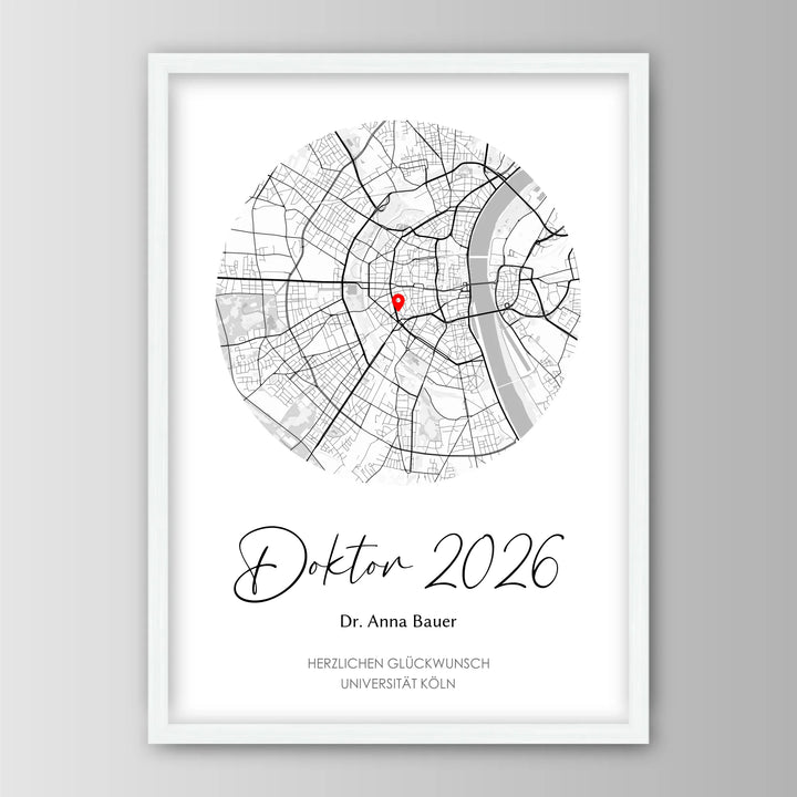 Geschenk zum Doktortitel - Personalisiertes Poster