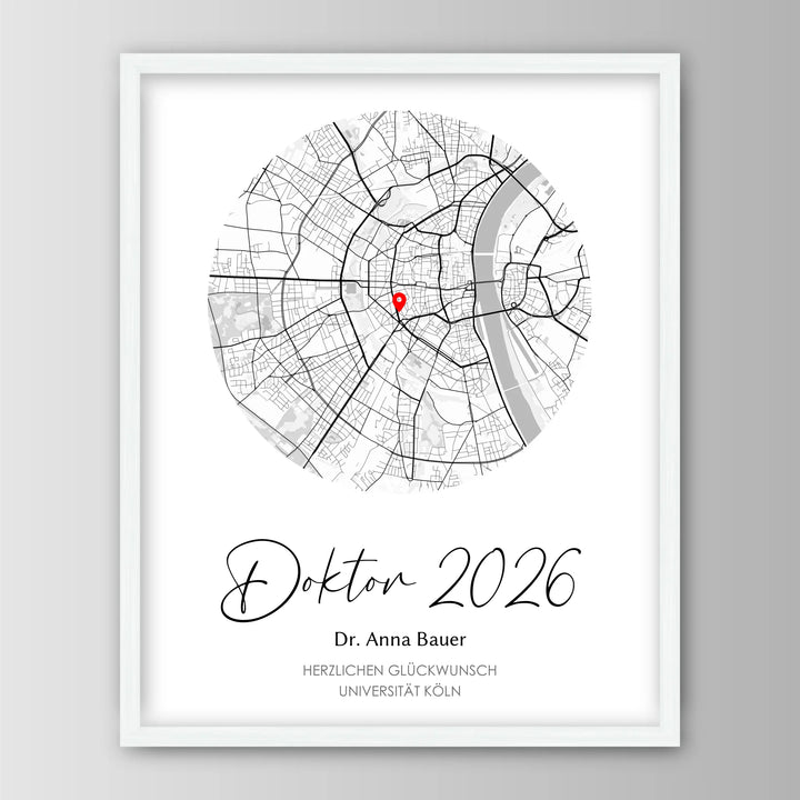 Geschenk zum Doktortitel - Personalisiertes Poster