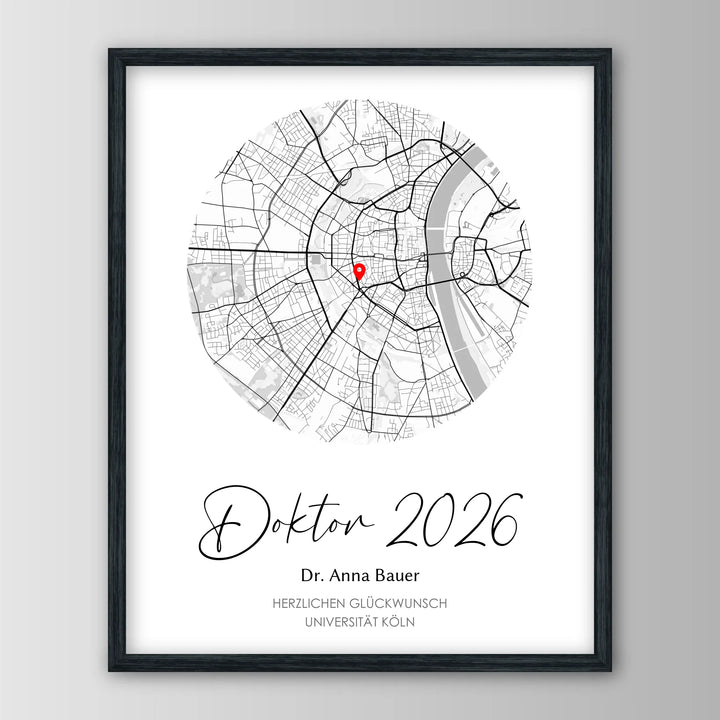 Geschenk zum Doktortitel - Personalisiertes Poster