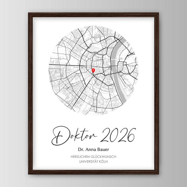 Geschenk zum Doktortitel - Personalisiertes Poster