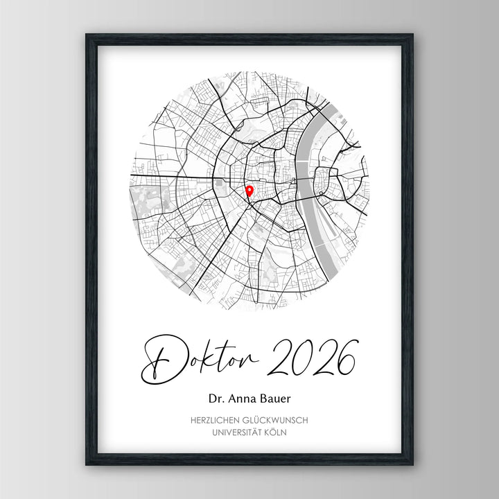 Geschenk zum Doktortitel - Personalisiertes Poster