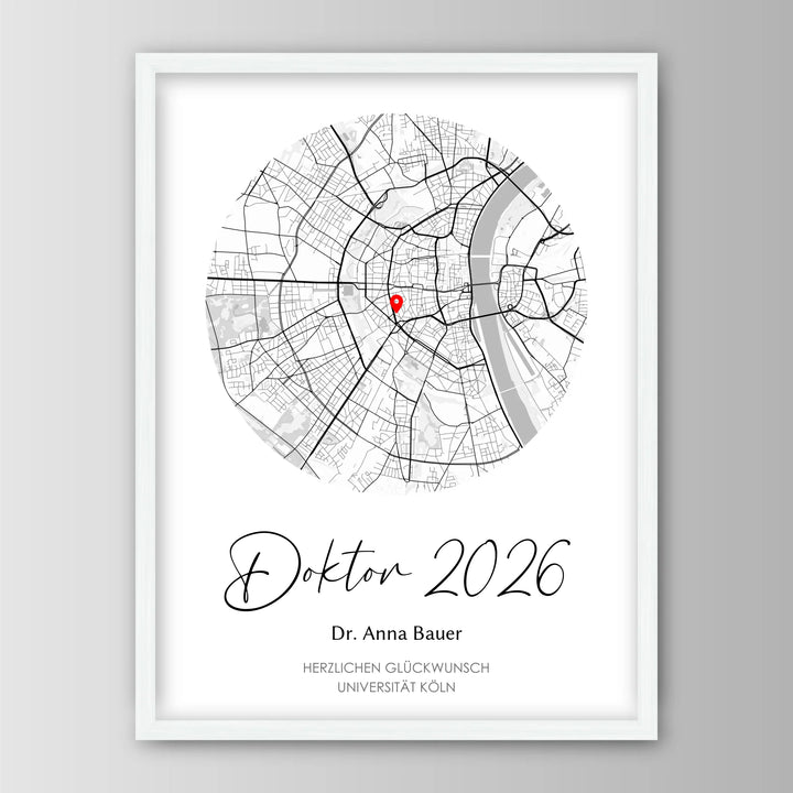 Geschenk zum Doktortitel - Personalisiertes Poster