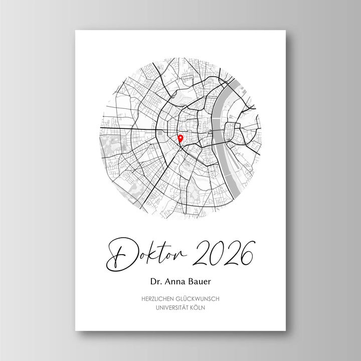 Geschenk zum Doktortitel - Personalisiertes Poster