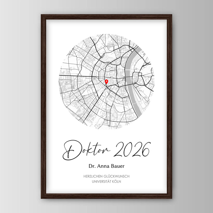 Geschenk zum Doktortitel - Personalisiertes Poster