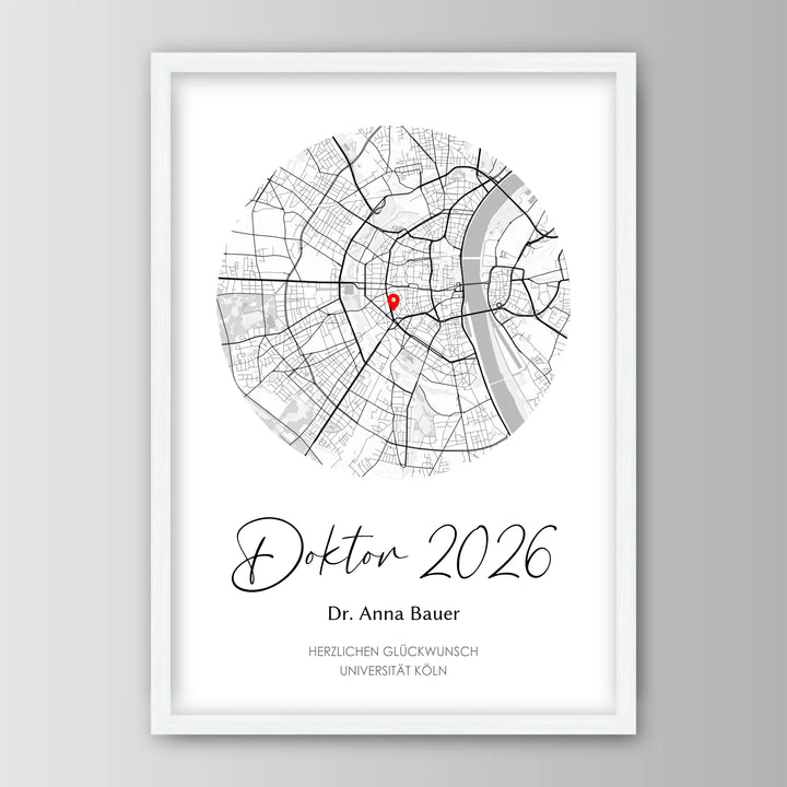 Geschenk zum Doktortitel - Personalisiertes Poster