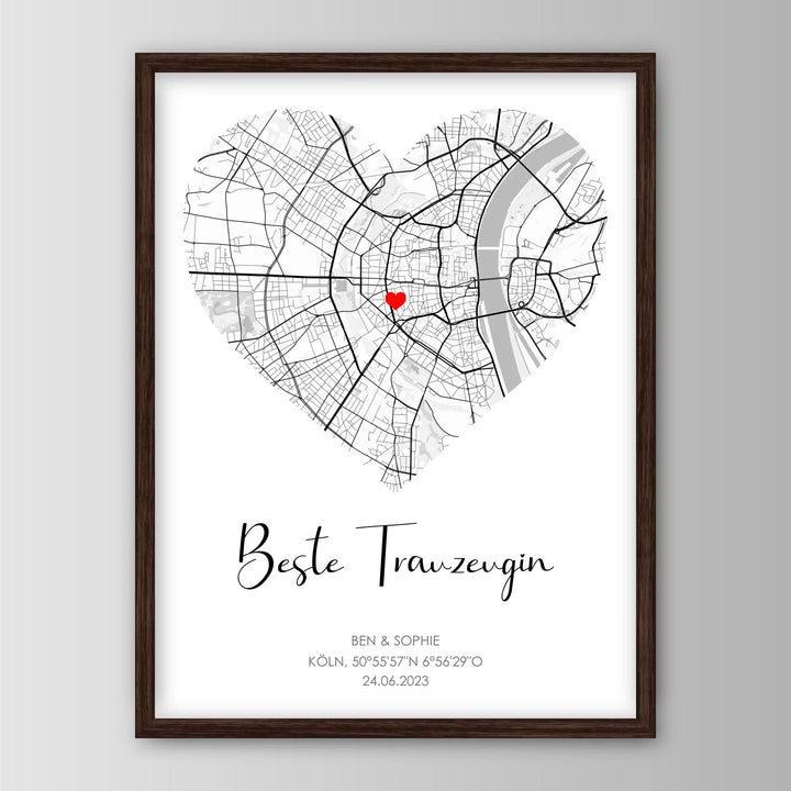 Trauzeugen Geschenk - Personalisiertes Poster